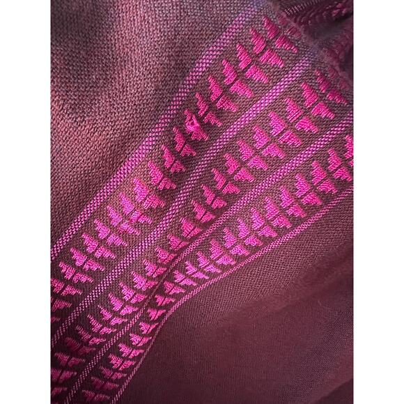 Lemlem Lelisa V-Neck Dress in Jordanos Burgundy - Picture 14 of 14